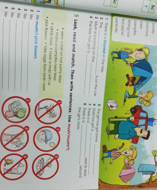 Look, read and complete номер 4 и 5