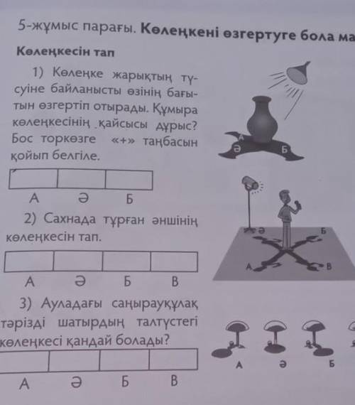 5-жұмыс парағы. Көлеңкені өзгертуге бола ма?