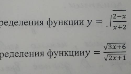 Найти область определения функции 
