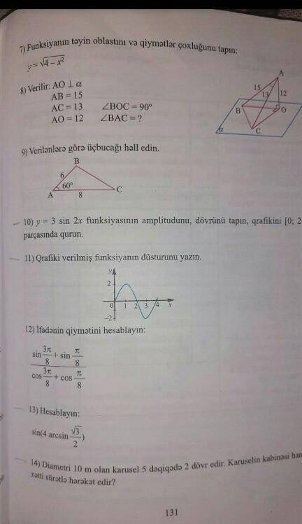 Məsələlərin həllinə kömək lazımdır​