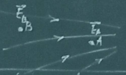 В какой из этих приведенных точек (A или B) поле большей велечини? почему?
