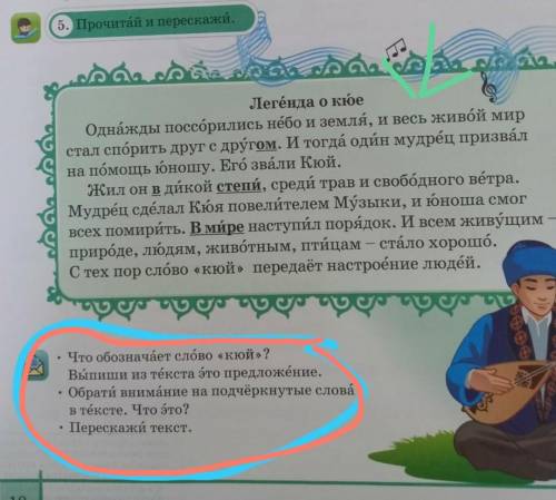 Текст в зеленом.Задания внизу