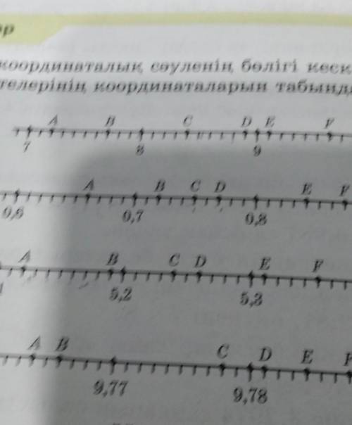 618.55-суретте кордиаталық әуленің бөлігі көрсеілген А,D,C,DEF ,нуктелерінің координаталарын табу