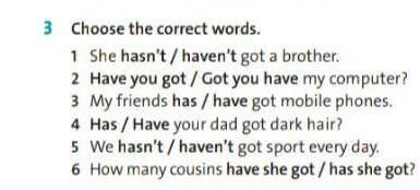 3. Choose the correct words​