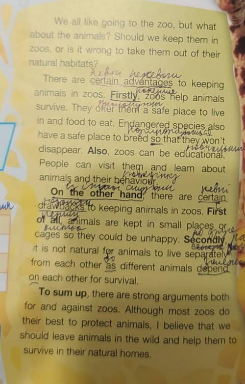 read the essay and complete the table in your notebook​