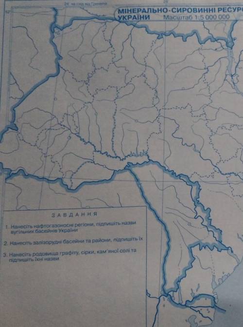с географией .мінерально-сировинні ресурси України.