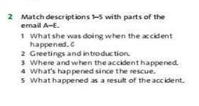 Match descriptions 1-5 with9 portsor email A-E