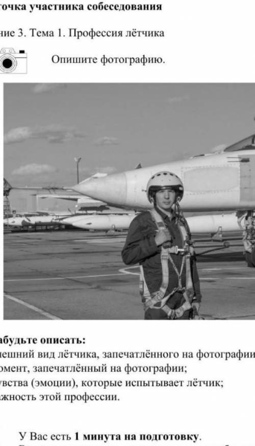 Опишите фотографию профессия летчика 
