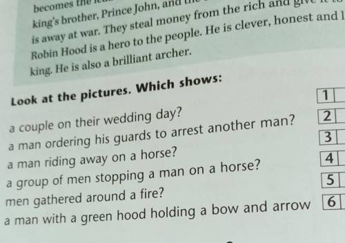 Task 2:p 78, ex 2. Look at the pictures. Which shows:(Соотнесите картинки с предложениями)​