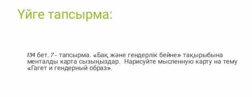 Нарисуйте мысленную карту на тему Гагет и гендерный образ