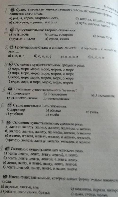 Тест по русскому языку 8 класс 