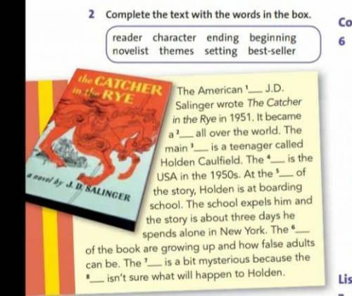 Complete the text with the words in the box.Ex 2,p 66