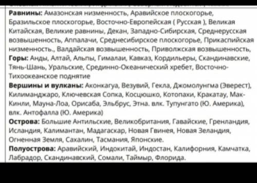 Найти эти точки на физической карте