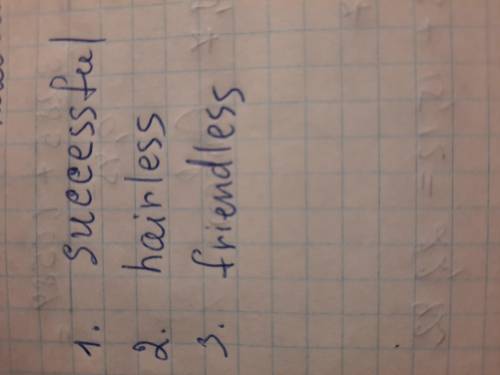 Fill the gaps with -ful or -less. Choose the right answer. 1. I passed all of my English exams. I wa