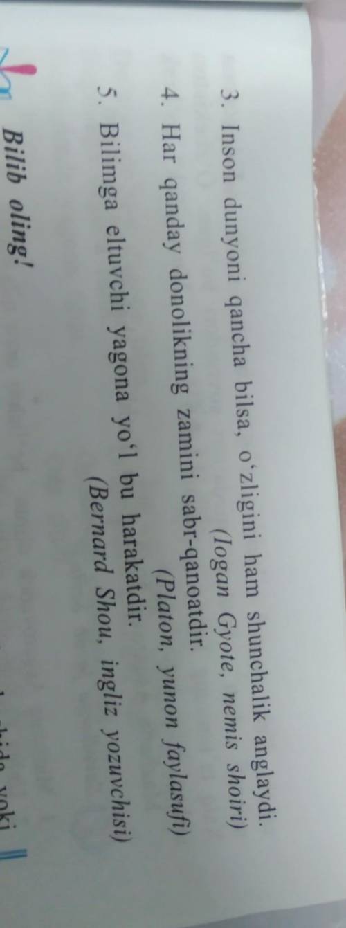 6 topshiriq hikmatlarga modal soʻzlarini qoʻshib yozing
