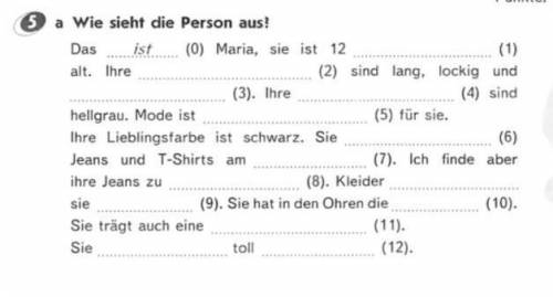 Wie sieht die Person aus? ( )