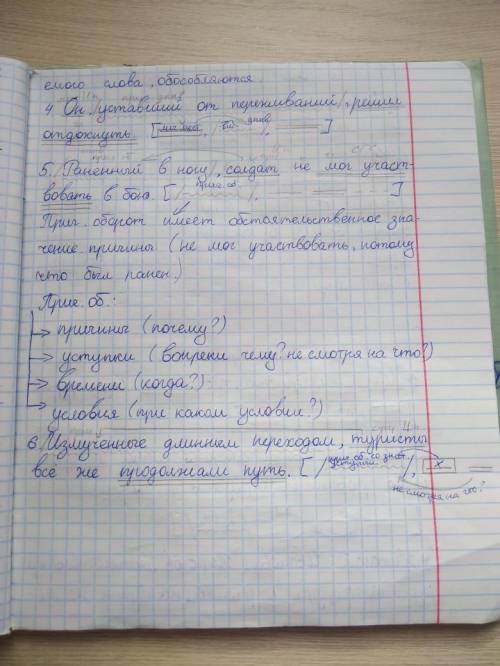 ко всем что сдесь написано нужно написать по 4 примера последними 4 предложения отдельные примеры к
