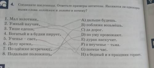 Отметьте примеры антитезы
