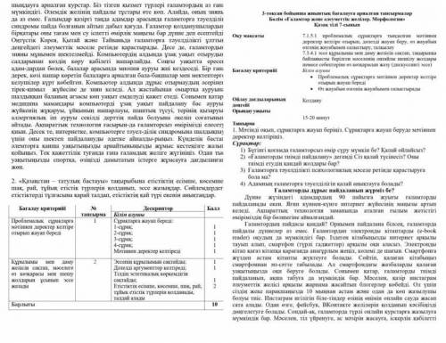 Қазақ тілі жиындық бағалау 7-клас 3-тоқсан