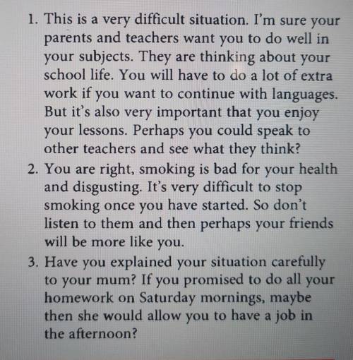 Decide which reply is the best. Explainwhy you think so. 7 класс