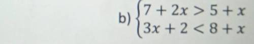 3) Решите системы неравенств1)x≥7 x≤10 