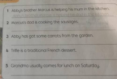 Read and correct the sentences