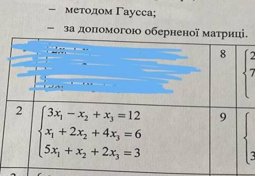 Метод гаусса, за до оберненої матриці 