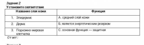 Задание 2Установите соответствие ​