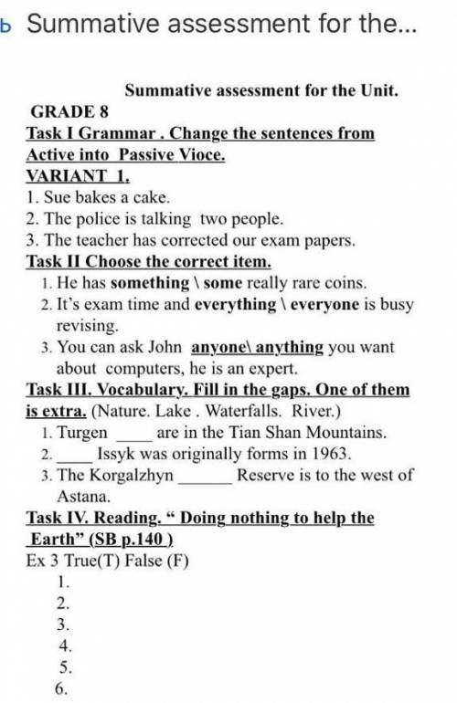 Change the sentences from. Active into. Passive Vioce​