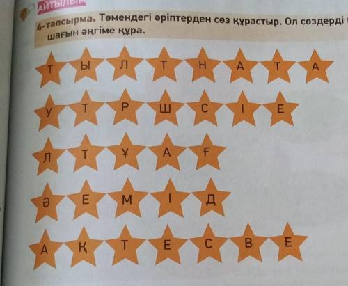 , составьте правтльно слова из этих букв​