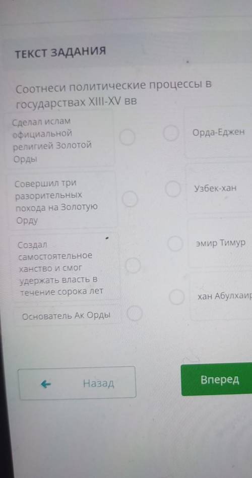 Соотнеси политические процессы в государствах Xll-XV