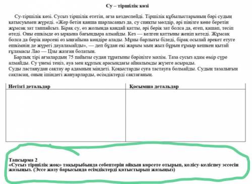 Қазақ тілі 3-тоқсан 6сынып БЖБ2-тапсырма