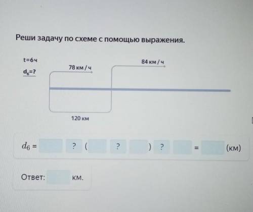 Реши задачу по схеме с выражения.