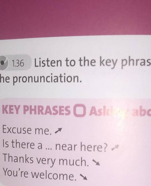 1.36 Listen to the key phrases and practise the pronunciation