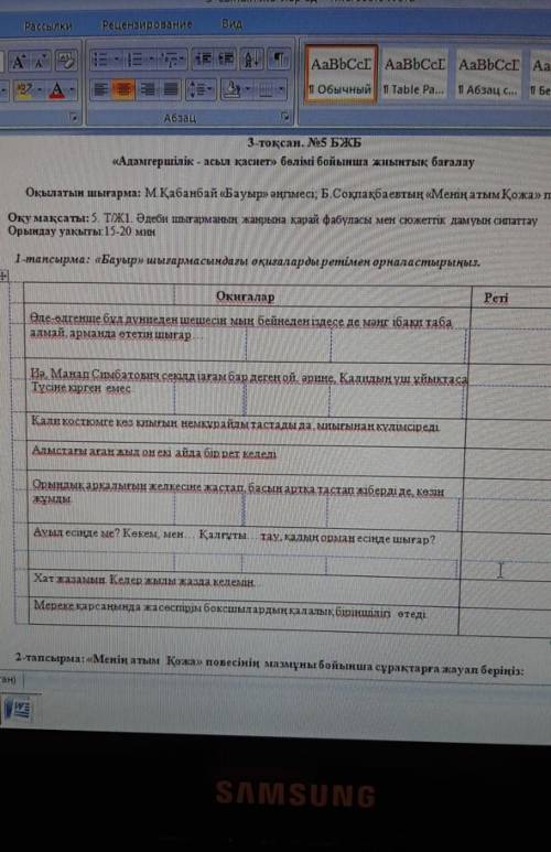 Қазак тілі 5сынып 3 тоқсан тест адамгершілік асыл қасиет