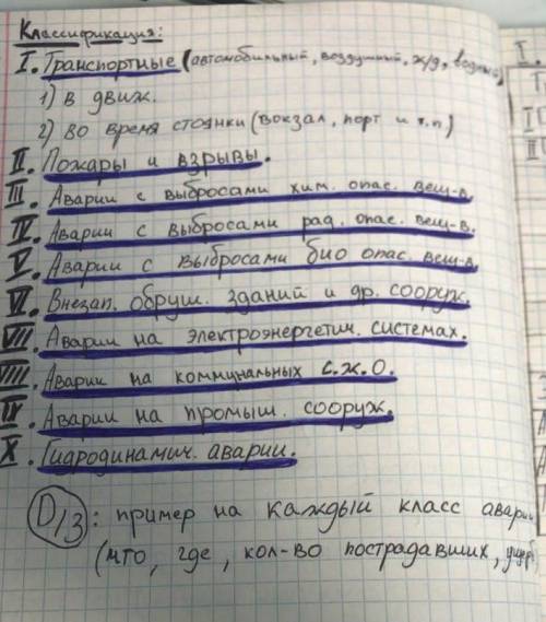Пример на каждый класс аварии(что,где,количество пострадавших,ущерб)