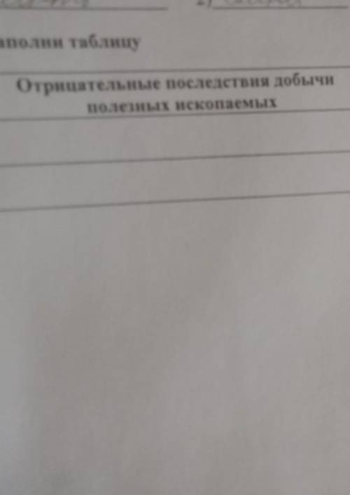 по сочу нужно заполнить таблицу