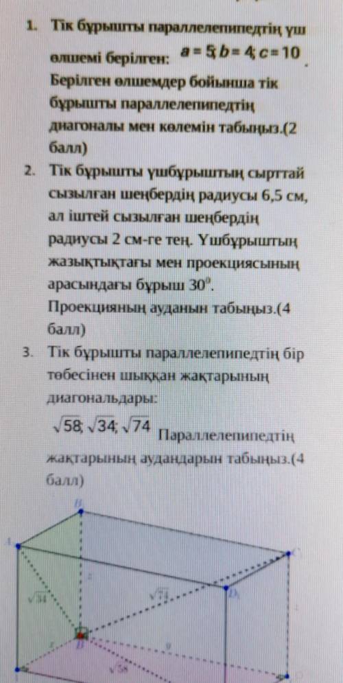 геометрия на казахском, ​могу перевести на русский