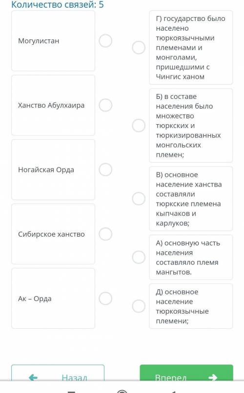 Соотнести государство с его этническим значением