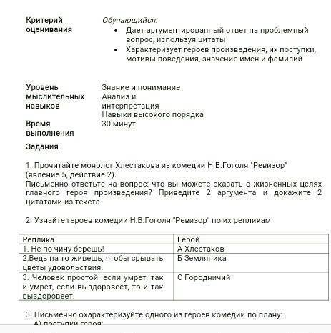 сор по литературе сделать, 8 классс