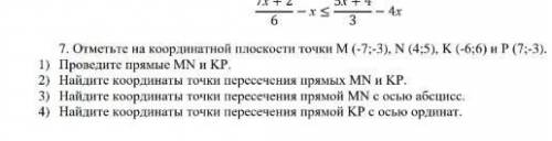 Отметьте на координатной плоскости точки 