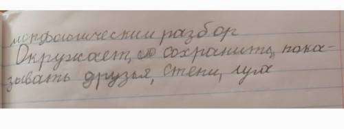 д/з русскому морфологически разбор