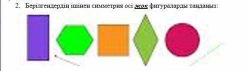 Симметрия осі жоқ фигуралар кайсысы. 