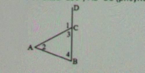 Угол 1=130°, AB=CD. Найдите градусную меру угол 4