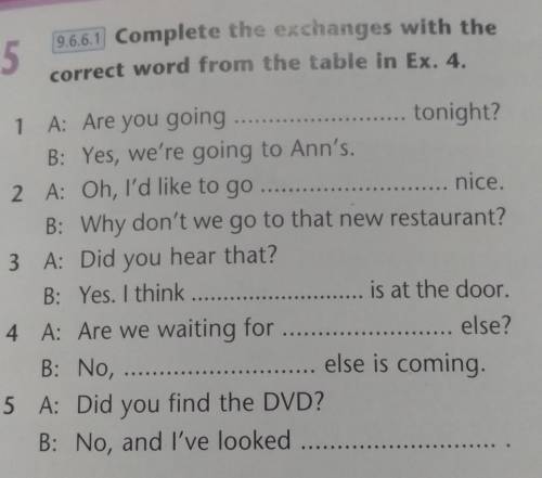 Ex 4 some,any, everyone, anyone, something, anything, any , no, somewhere, everywhere​