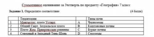 Определи соответствие географияю