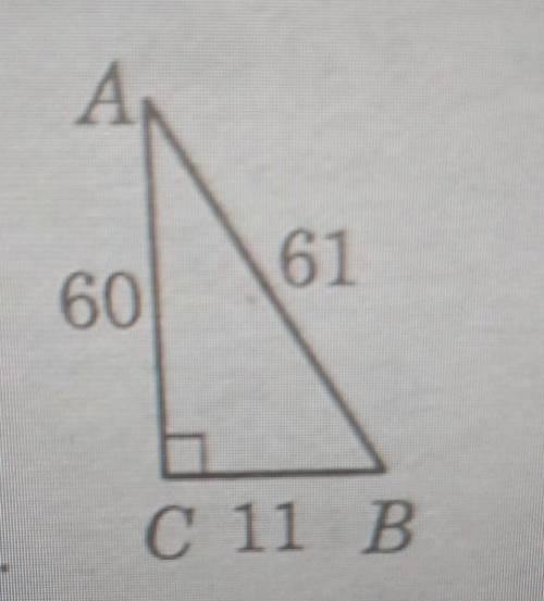 На рисунку зображено прямокутний трику ник ABC (ZC = 90°). Знайдіть:1) sinB;2) соѕВ:3) tgA;4) sinА.