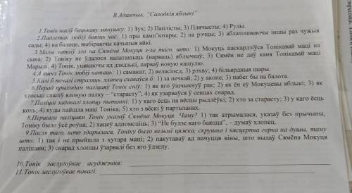ответьте на вопросы бел лит 