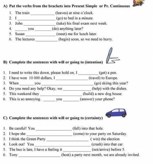 Help me please, FUTURE TENSES