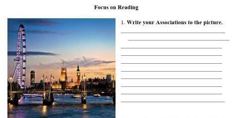 Write your Associations to the picture.